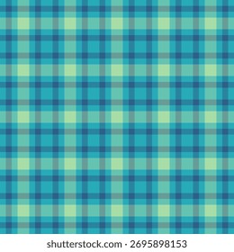 Seamless plaid pattern. Cool hues create a versatile background for textiles, crafts, or design projects. Classic, stylish, and infinitely repeatable.