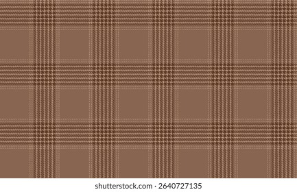 Seamless plaid pattern, cream, brown, simple and warm, for fashion design textiles, contemporary clothes, skirts and pants, vector illustration.