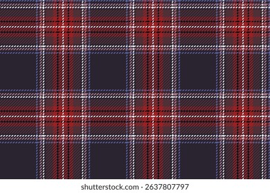 Seamless plaid pattern, dark purple, red, white, blue for textiles, suitable for designing clothes, skirts, pants, shirts and aprons, giving a lively but classic look.