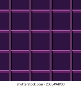 Seamless plaid pattern in different shades of violet. Handkerchief or tablecloth. Vector design.