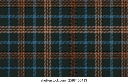 Seamless plaid pattern, green, cream, blue, suitable for designing clothes, skirts and pants with harmonious tones and classic and modern patterns at the same time.