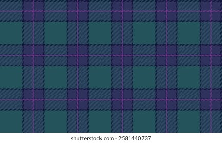 Seamless plaid pattern, green and purple, for designing clothes, skirts, pants. Beautiful and charming pattern adds a highlight to your outfit.