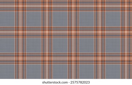 Seamless plaid pattern, grey, brown, cream, for designing clothes, skirts, pants, modern plaid cross lines, vector illustration.