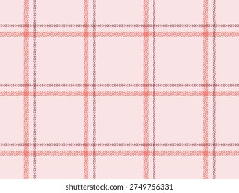 Seamless plaid pattern, muted brick red chequered windowpane plaid pattern background for textile clothing