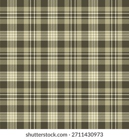 A seamless plaid pattern in muted earthy tones with stripes and traditional checks, creating a classic and cozy textile background.