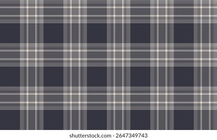 Seamless plaid pattern, navy, beige, elegant, timeless, perfect for textiles, clothing, skirts, pants, dresses, aprons, other styles of clothing, vector illustration.