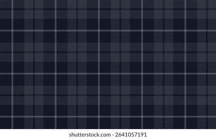 Seamless plaid pattern, navy blue, gray for textile and clothing design such as skirts, pants, blankets, aprons, simple but unique feel, vector illustration.