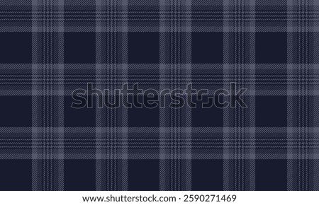 Seamless plaid pattern, navy blue, gray, suitable for designing clothes such as skirts and pants, giving a modern and elegant look, suitable for all occasions.