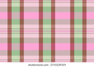 Un patrón de cuadros sin costuras en rosa, verde, rojo y blanco, con una textura tejida clásica. Uso para el fondo, diseño, tela, artesanías y temas tradicionales.