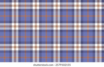 Seamless plaid pattern, purple, white, yellow, for designing clothes, skirts and pants, adding a touch of color to any outfit, vector illustration.