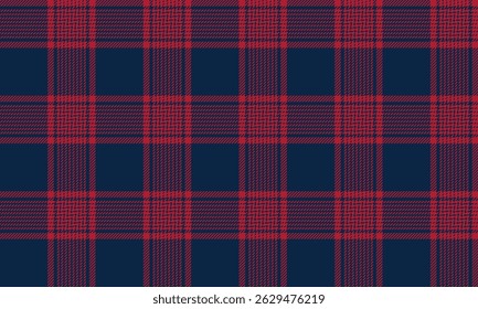 Seamless plaid pattern, red, blue, stands out with its bright and energetic colors. Suitable for designing clothes, skirts and pants, completing a classic and modern style.
