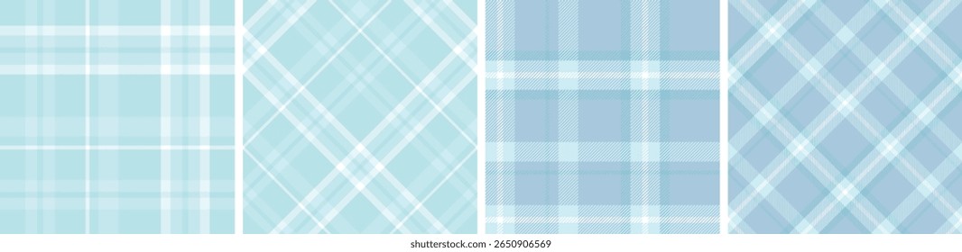 Seamless plaid pattern set. tartan for dress flannel skirt, tablecloth other modern and fashion print.