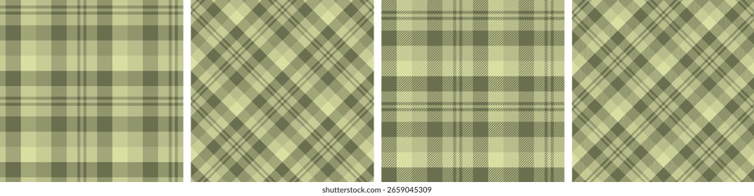 Seamless plaid pattern set. tartan for dress flannel skirt, tablecloth other modern and fashion print.