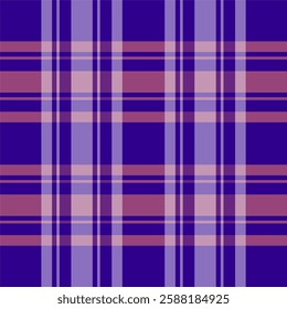 seamless plaid pattern in shades of blue, purple, and red. This digital abstract tartan design is ideal for fabric prints, textiles, wallpapers, backgrounds, and modern graphic projects.