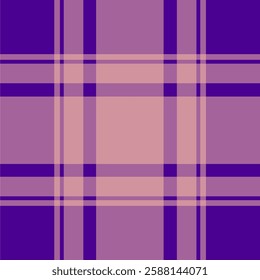 seamless plaid pattern in shades of purple and pink, perfect for fabric, textiles, digital backgrounds, and modern designs. This stylish tartan pattern suits fashion, wrapping paper.