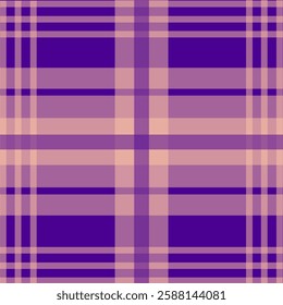 seamless plaid pattern in shades of purple and pink, perfect for fabric, textiles, digital backgrounds, and modern designs. This stylish tartan pattern suits fashion, wrapping paper.