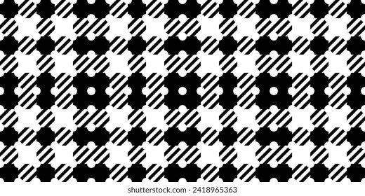 Seamless plaid pattern, squares with stripes.Vector illustration.