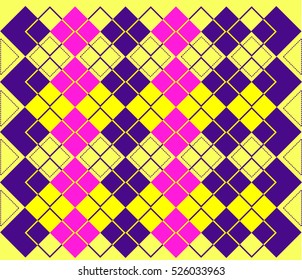 Seamless plaid pattern vector.