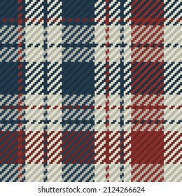 Seamless plaid pattern vector background for flannel shirt, blanket, throw or other modern textile design.
