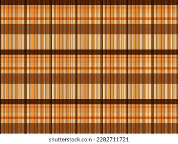 Seamless Plaid pattern with Vector background. Bold color tartan plaid seamless pattern Free Vector. Flat textile fabric pattern ornament design.
