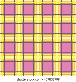 Seamless plaid pattern. Vector illustration