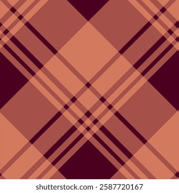 seamless plaid pattern in warm brown and maroon tones, perfect for textile design, backgrounds, and digital projects. Classic checkered design for fashion, autumn themes, and vintage styles.