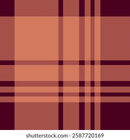 seamless plaid pattern in warm brown and maroon tones, perfect for textile design, backgrounds, and digital projects. Classic checkered design for fashion, autumn themes, and vintage styles.