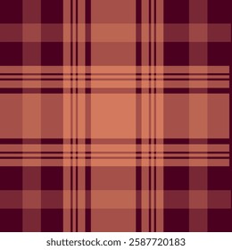 seamless plaid pattern in warm brown and maroon tones, perfect for textile design, backgrounds, and digital projects. Classic checkered design for fashion, autumn themes, and vintage styles.