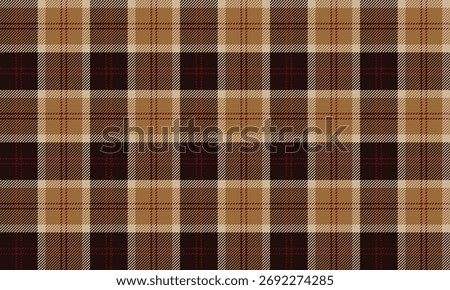 Seamless plaid patterns in brown, beige, yellow, and red for designing clothes, skirts, pants, dresses, and aprons. Add a contemporary vintage charm to every look.