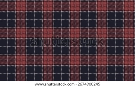 Seamless plaid patterns in navy, red, and white give a classic and confident feel. Perfect for designing clothes, skirts, pants, and shirts that look elegant yet unique.