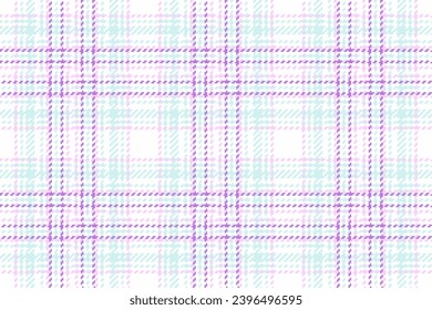 Seamless plaid tartan of fabric background pattern with a vector check texture textile in light and white colors.
