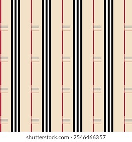 Seamless plaid tartan pattern in Burberry style. textile fabric pattern of vector check tartan with a background. texture plaid pattern vector illustration