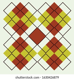 Seamless plaid tartan pattern. Retro fabric colored print texture.