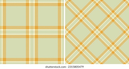 Seamless plaid texture of tartan textile check with a fabric vector background pattern set in kids colors.