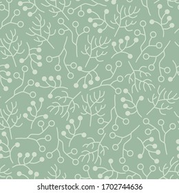 Diseño de planta sin soldadura con silueta de ramitas.