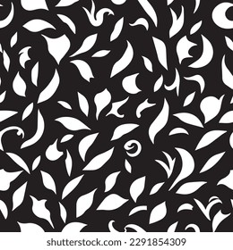 Seamless plant wallpaper design vector art, stripe for items designing