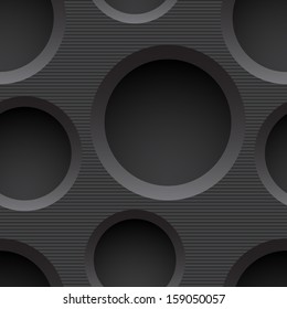 Seamless plastic background with holes. Vector illustration