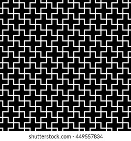 Seamless plus pattern vector background.