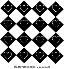seamless poker pattern with hearts card casino texture