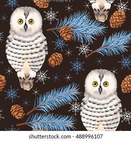 Seamless polar owl