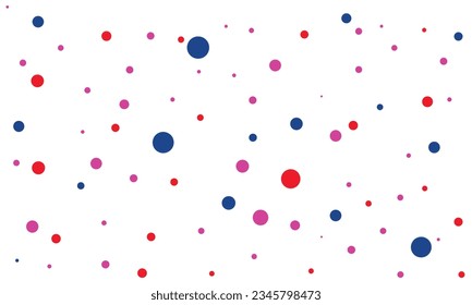 seamless polka colorful dot vector background