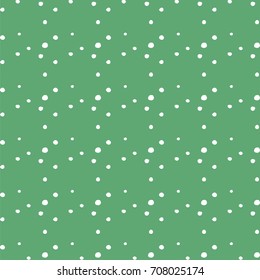 Seamless Polka dot background, Hand Drawn mini circle, Grungy painted ornament. Vector brush strokes design elements. Wallpaper, furniture fabric, textile.