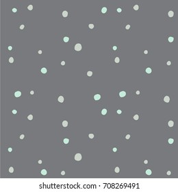 Seamless Polka dot background, Hand Drawn mini circle, Grungy painted ornament. Vector brush strokes design elements. Wallpaper, furniture fabric, textile.
