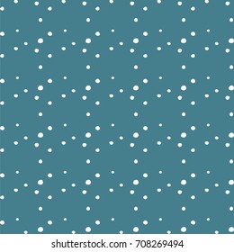 Seamless Polka dot background, Hand Drawn mini circle, Grungy painted ornament. Vector brush strokes design elements. Wallpaper, furniture fabric, textile.