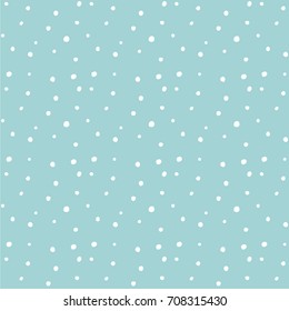 Seamless Polka dot background, Hand Drawn mini circle, Grungy painted ornament. Vector brush strokes design elements. Wallpaper, furniture fabric, textile.