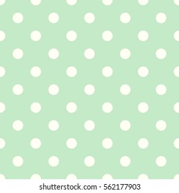 Seamless polka dot background in retro style. Vector illustration.