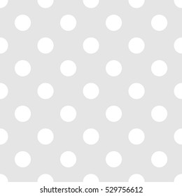 Seamless polka dot gray background