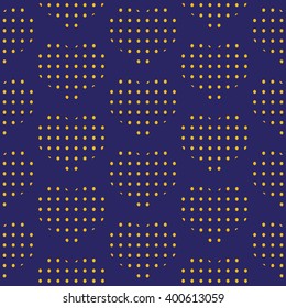 Seamless polka dot hearts pattern background for use in the textile printing and design packages