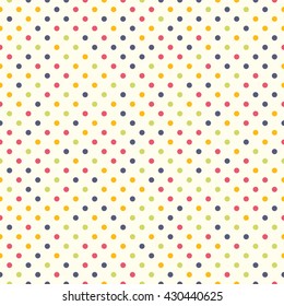 Seamless polka dot pattern