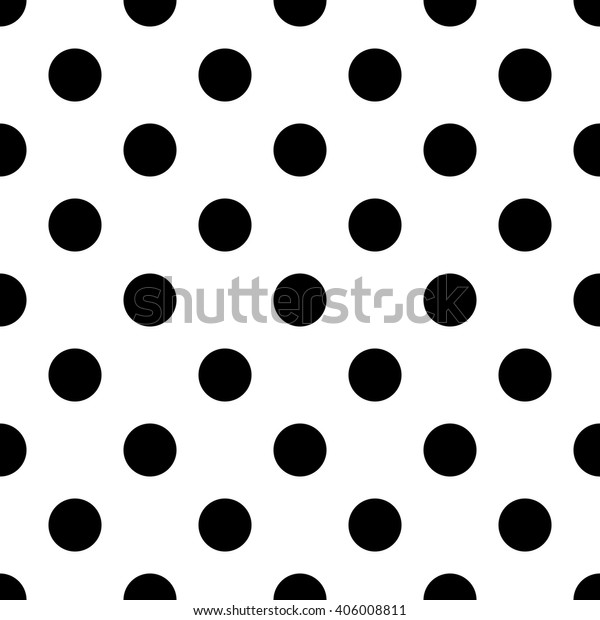 Seamless Polka Dot Pattern Black Dots Stock Vector (Royalty Free ...